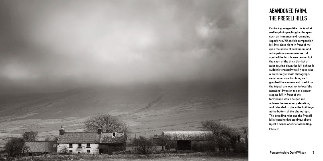 Abandoned Farm, The Preseli Hills - Pembrokeshire by David Wilson - black and white landscape photography wales