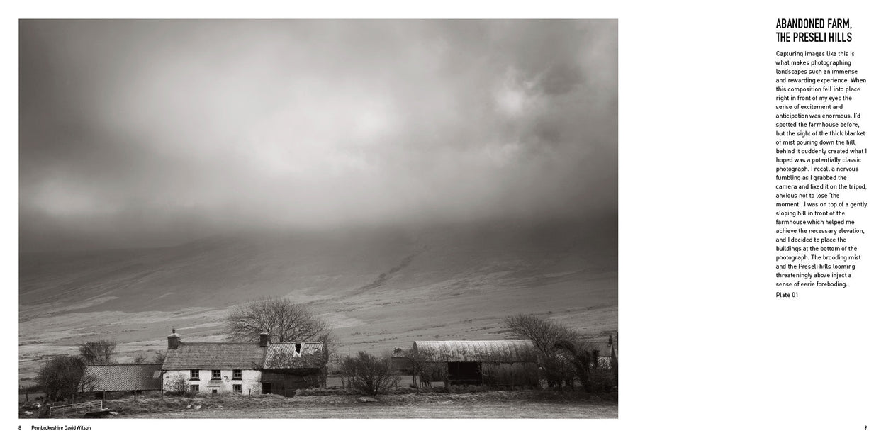 Abandoned Farm, The Preseli Hills photograph - Pembrokeshire by David Wilson - black and white landscape photography wales