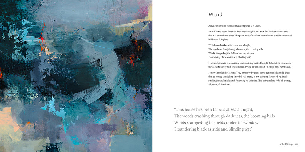 Painting 'Wind' - Life Force: A Painters Response to the Nature Poetry of Ted Hughes by Louise Fletcher